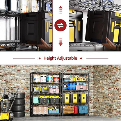 IZEUK 1750 LBS Garage Shelving Wide Storage Shelves Metal Shelves Heavy Duty - Image 5