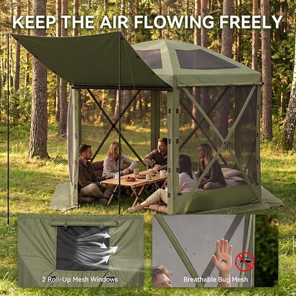 Aoxun 10x10ft Pop Up Canopy Tent, Screen Tent - Image 4