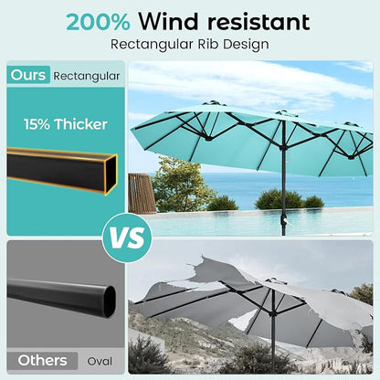 DomeShade 15ft Outdoor Umbrellas - Image 9