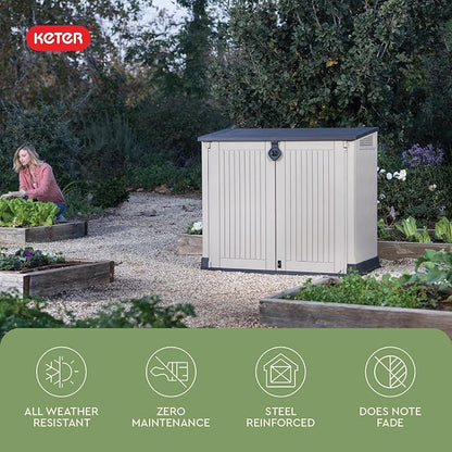 Keter Store-It-Out MIDI Outdoor Resin Horizontal Storage Shed
