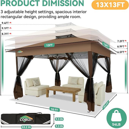 COBIZI 13x13 Pop up Gazebo on Clearance - Image 3