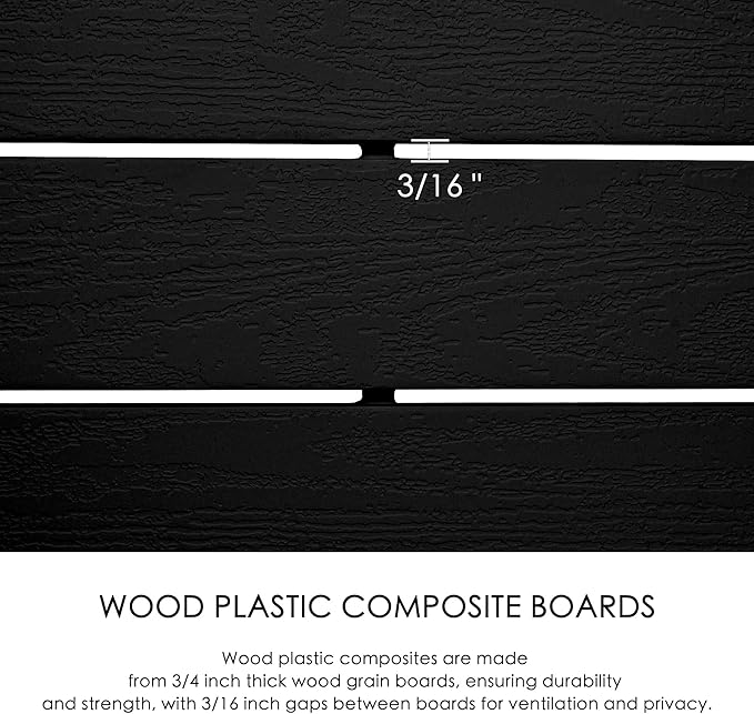 Kozyard 50" W x 48" H Privacy Screens Fence Panel Specifically for Hard Surfaces, Aluminum Post, Air Conditioner Fence Panels, Pool Equipment Enclosure, Trash Can Screens Fence Kit 3Panels