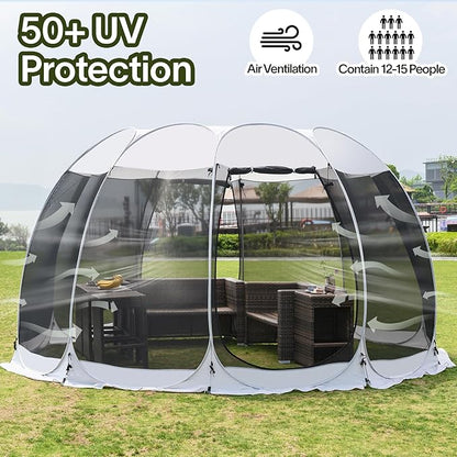 Alvantor Pop Up Screen House Tent, Instant Outdoor Gazebo - Image 2