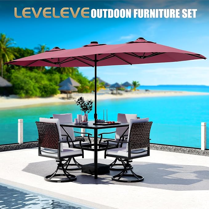 15FT Double-Sided Patio Umbrella - Image 6