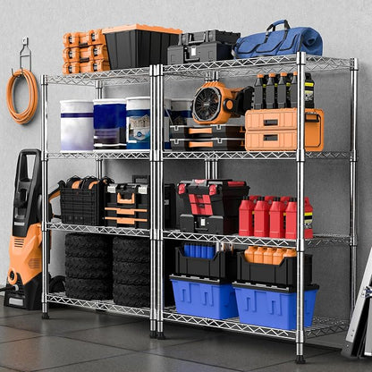 M MZG 1000 lbs Storage Shelving Steel Heavy Duty 4-Tier Utility Shelving Unit - Image 7