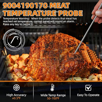 Control Panel for masterbuilt gravity Series 560/800/1050 Outdoor Smoker Grills, Non-wifi & Bluetooth, Power Adapter, Digital Controller Board, Replace 9904190036, 9904200043, 9904200004 Parts