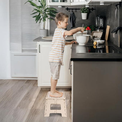 Delxo 9 Inch Kids Step Stool, 300 Lbs Folding Step Stool - Image 3