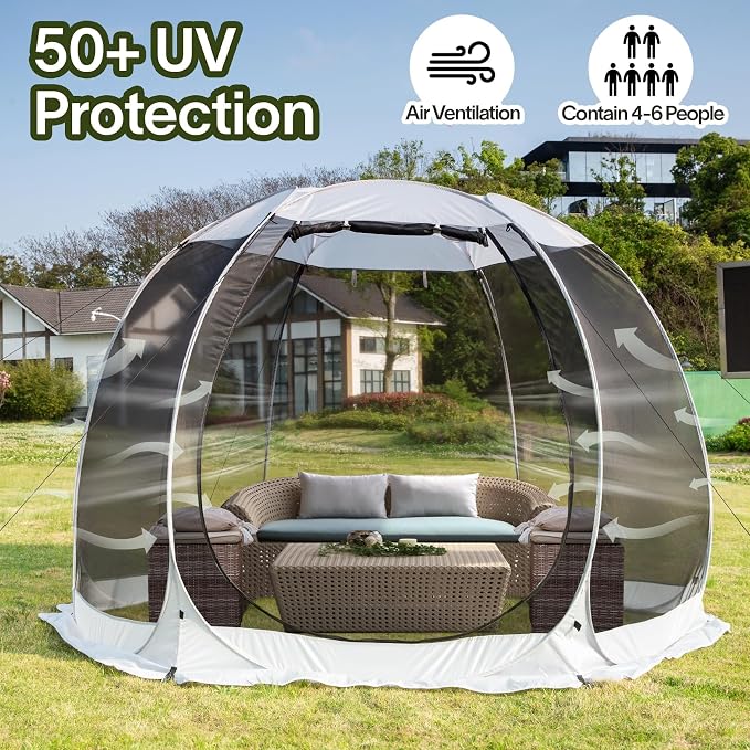 Alvantor Pop Up Screen House Tent, Instant Outdoor Gazebo - Image 3