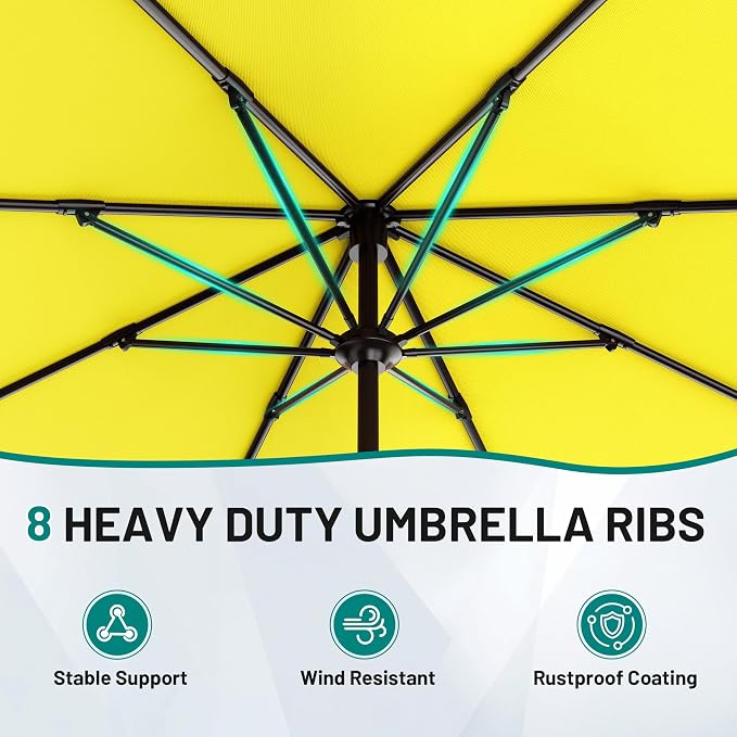 12 FT Patio Umbrella for Outdoor, Outdoor Table Umbrella - Image 3
