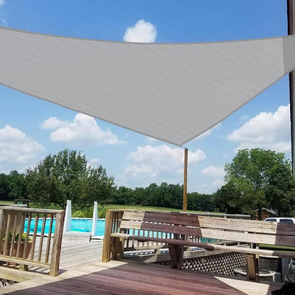 Windscreen4less 16' x 16' x 16' Sun Shade Sail Triangle Outdoor Canopy Cover UV by Windscreen4less