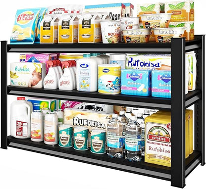 3-Tier Garage Shelving Heavy Duty，48" W Metal Shelving Unit by Rufokisa