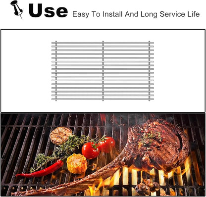 Grill Grates Replacement for Weber Grill Parts Weber Genesis II E-410, S-410, E/S-415, E/S-435, LX E/S-440, 66089, 66097, Stainless Steel Genesis 2 Flavorizer Bars Grids BBQ Grill Accessories