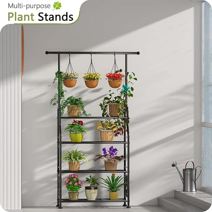 GIOTORENT Plant Stand Indoor Outdoor, 4-Tier Heavy Duty Metal Shelves, Display - Image 2