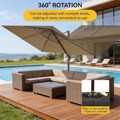 9x12 FT Cantilever Patio Umbrella - Image 5
