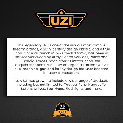 Uzi High Power Loud Big Bluetooth Megaphone 50W, Professional Bullhorn Megaphone Used by First Responders, Police & Agencies, Rechargeable Battery, PA System, Outdoor Activitie