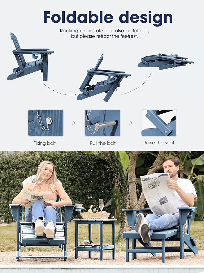 Adirondack Rocking Chair Set of 2 - Image 5