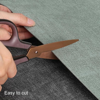 Table Runners 72 Inches Long, Dual-Sided Faux Leather Farmhouse Table Runner Waterproof Heatproof Non-Slip for Living Room Party Home Decor Holiday Decorations(Gray Sage Green, 12 x 72 Inch)