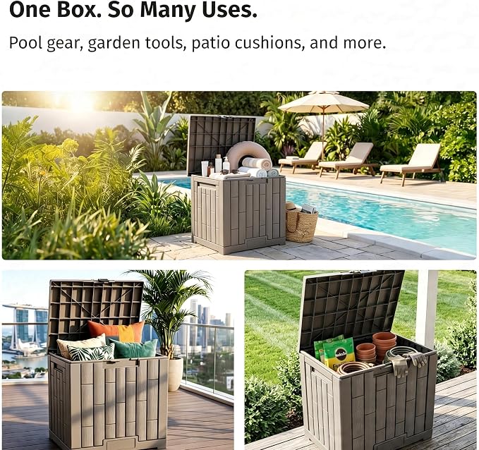 31 Gallon Resin Deck Box, Package Delivery Box - Image 8