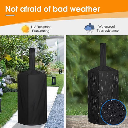 Pizza Oven Cover, Outdoor Pizza Oven Cover Dustproof, Weatherproof, Uv Resistant Adjustable Drawstring And Elastic Band Suitable For Wood Fired Pizza Oven BBQ Smoker Grill