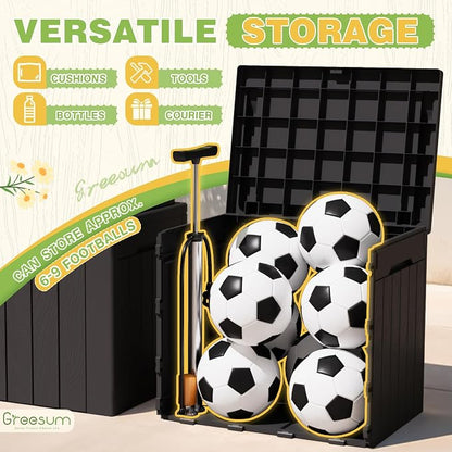 Greesum 31 Gallon Deck Box for Outside, All Weather Outdoor Storage Boxes for - Image 6