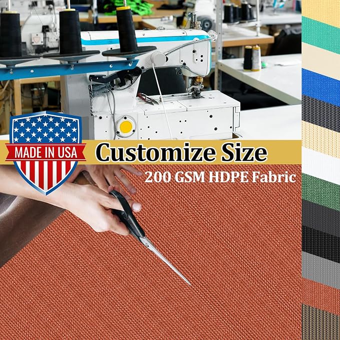 Shade&Beyond Customized Size 11' X 13' Shade Cloth - Image 3