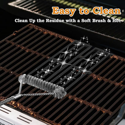 17.5 Inch Grill Grates for Weber Spirit Grill Parts, Spirit 300 Series Parts E310 E215 E320 S310 S320 S315 Gas Grill Cooking Grids, Cast Iron Grill Grates Replacement for Weber 7638 7639