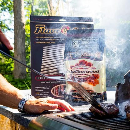 FlavrQ® Grid - Convert Gas Grill to Charcoal in Minutes - 2-Ply Stainless Steel Gas Grill Insert - Simple and Easy to Install - Includes The Grid only