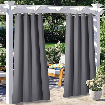 NICETOWN 2 Panels Outdoor Curtains by NICETOWN