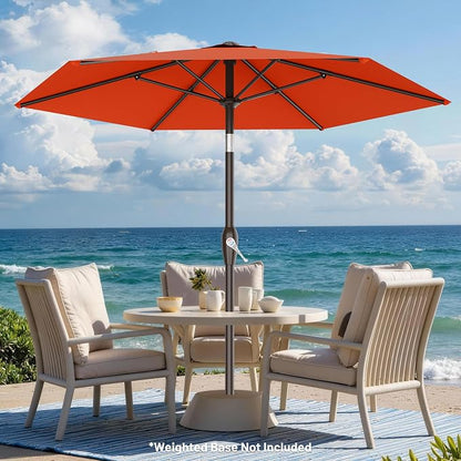 7.5FT Patio Umbrella Table Market Umbrella w/Tilt and Crank, Heavy-Duty Outdoor - Image 6