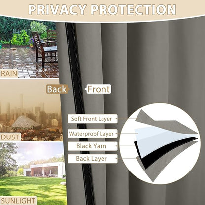 HDCAXKJ Waterproof Outdoor Curtains - Image 5