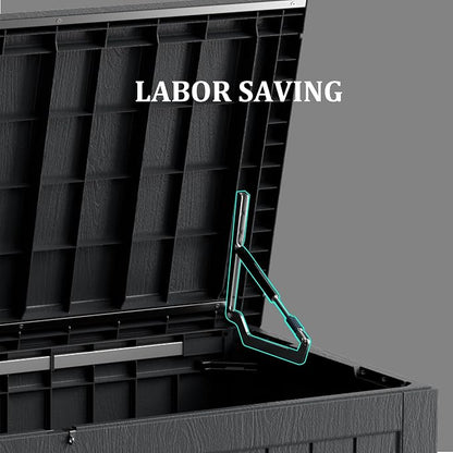 Outdoor Storage Box, 270 Gallon Waterproof Deck Box, Super-Sized Gas-Spring - Image 6