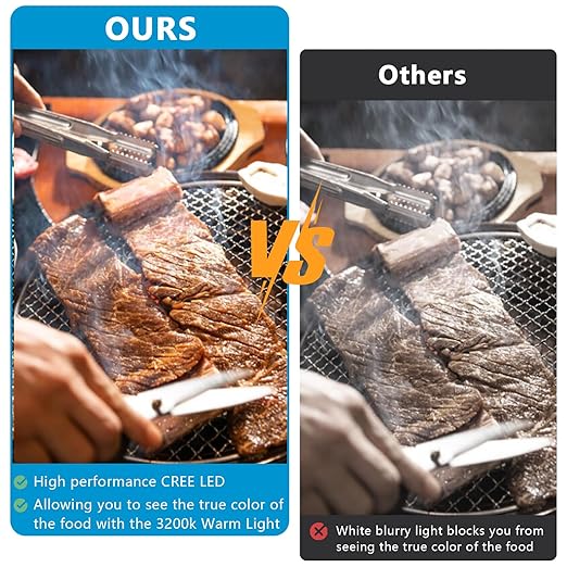 (Improved) NextLED NT-7728 Heavy Duty Magnetic Grill Lights for Outdoor Grill, 24 Inch Gooseneck with Magnetic Base, Warm Light, Heat & Water Resistant, BBQ Light, BBQ Grill Accessories