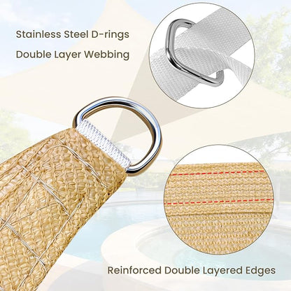 10' x 13' Rectangle Sun Shade Sail - Image 2