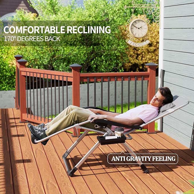 UDPATIO Oversized Zero Gravity Chair Patio Reclining Chairs - Image 5
