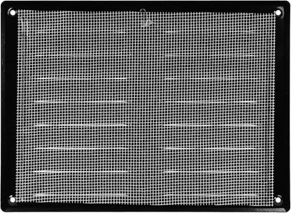Repa Market 10" x 7.5" Inch (Outer Dimensions) Black Air Vent Cover - Steel Return Air Grilles - for Ceiling and Sidewall - HVAC - with Insect Protection Screen (10.23'' x 7.48'' Inch)