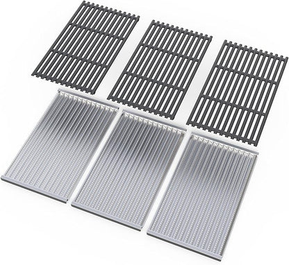 SafBbcue G533-2200-W1 G533-0009-W1 Grill Grates Infrared Emitter Replacement Parts for Charbroil Infrared 4 Burner Grill Parts 463255721 463242716 463242715 463276016 466242715 466242815 463257520