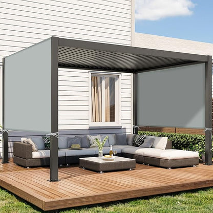 Pergola Shade Cover Replacement, 17 x 6.8 Ft, Adjustable Sliding Design - Image 6