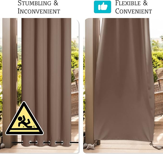 RYB HOME Extra Wide Outdoor Curtains - Image 4