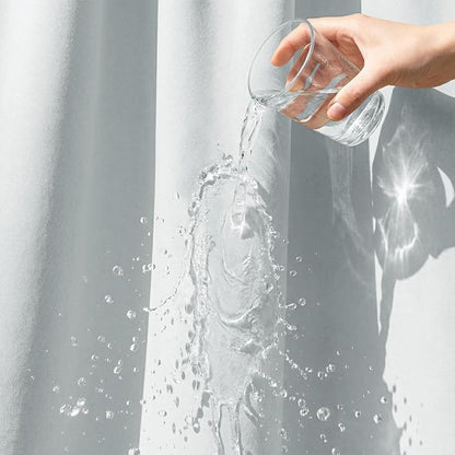 Outdoor Curtains Waterproof W52 x L95 Inch Greyish White, 1 Panel | Thermal - Image 4