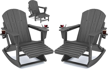 Adirondack Rocking Chair Set of 2 by KINGYES