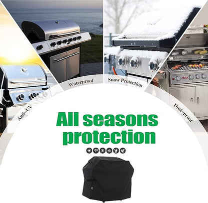 F&J Outdoors Waterproof Anti-UV 3-4-5-6 Burner (+1 Side Burner) Gas BBQ Grill Cover, 63Wx27Dx47H in
