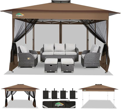 COBIZI 13x13 Pop up Gazebo on Clearance by COBIZI
