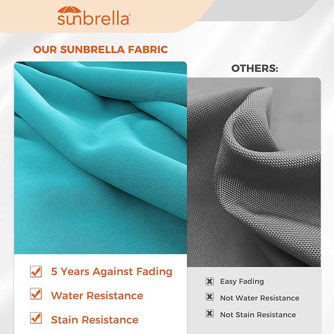 Grand patio 10x10 FT Sunbrella Square Cantilever Umbrella - Image 3