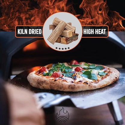 The Tiny Timbers USDA Grade Kiln Dried Hardwood for Table Top Fire Pit and Pizza Oven | Compatible with Solo Stove Mesa & Mesa XL | 5" Splits | USA Sourced | 6 lb. | 400+ cu. in. | Eastern Oak