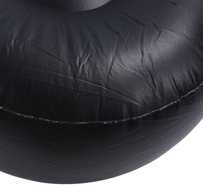 ZJchao Pouf Ottoman, Outdoor Ottoman, Inflatable Foot Rest, Inflatable Flocking Stool Multipurpose Lightweight Round Portable Inflatable Stool for Travel Camping Outdoor Activities