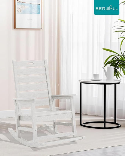 SERWALL HDPE Outdoor Rocking Chair - Image 9