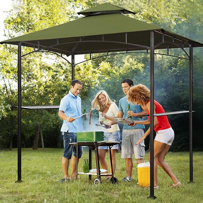 Eurmax USA High Performance Grill Gazebo Canopy Replacement Cover 5x8 BBQ - Image 7