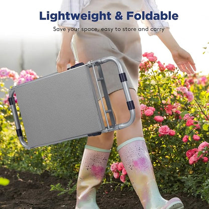 Tovve Foldable Garden Kneeler and Seat, Heavy Duty Garden Stool - Image 5