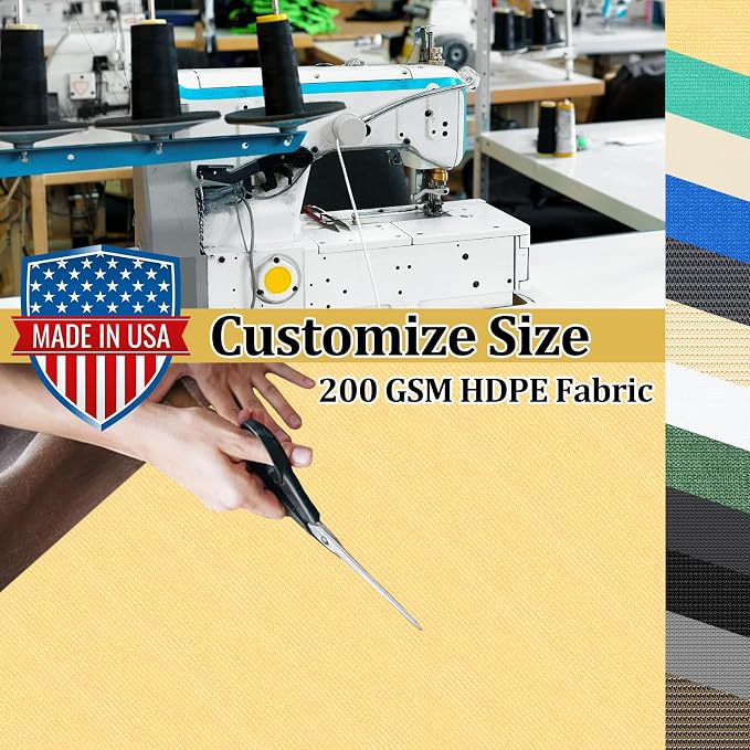 Shade&Beyond Customized Size 13' X 24' Shade Cloth - Image 3