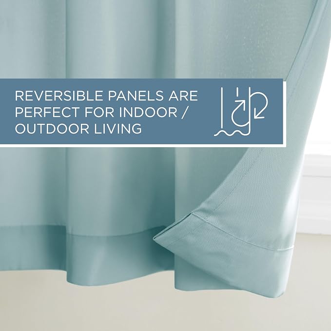 Town & Country Basics Cabana Solid Heavyweight Indoor Outdoor Curtains - Image 7